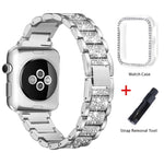 Load image into Gallery viewer, Band + Case Diamond Ring Bracelet (Strap) For Apple Watch  Series 5/4/3/2/1
