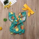 Load image into Gallery viewer, Baby Girl FLy Sleeve Ruffle Romper
