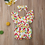 Load image into Gallery viewer, Baby Girl FLy Sleeve Ruffle Romper
