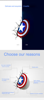 Load image into Gallery viewer, LED Wall Lamp Marvel Avengers
