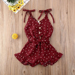 Load image into Gallery viewer, Heart Print Strap Romper
