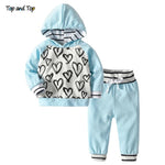Load image into Gallery viewer, Baby Girl Hoodie Sweatshirt and  Striped Pants
