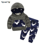 Load image into Gallery viewer, Baby Girl Hoodie Sweatshirt and  Striped Pants
