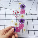 Load image into Gallery viewer, Real Dried Pressed Flowers iPhone Case (iPhone X, Xs, XR and Xs Max)

