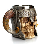 Load image into Gallery viewer, Skull Design Stainless Steel Mug
