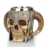 Load image into Gallery viewer, Skull Design Stainless Steel Mug
