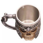 Load image into Gallery viewer, Skull Design Stainless Steel Mug
