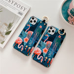 Load image into Gallery viewer, Stylish Flamingo Wrist Strap Case
