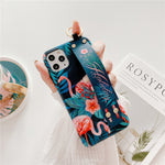 Load image into Gallery viewer, Stylish Flamingo Wrist Strap Case
