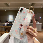 Load image into Gallery viewer, Fashionable Emboss Flower Wristband Phone Case (Samsung A10, A20, A30, A30S, A40, A50, A50S, A51, A70, A71, A80, A90 5G)
