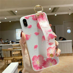 Load image into Gallery viewer, Fashionable Emboss Flower Wristband Phone Case (Samsung A10, A20, A30, A30S, A40, A50, A50S, A51, A70, A71, A80, A90 5G)
