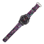 Load image into Gallery viewer, Floral Design Leather Watchband for Samsung/Amazfit/Xiaomi
